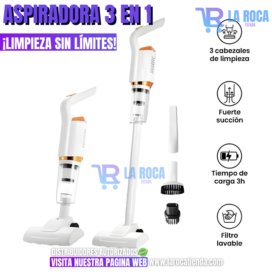 ASPIRADORA 3 EN 1 | LIMPIEZA EN SEGUNDOS
