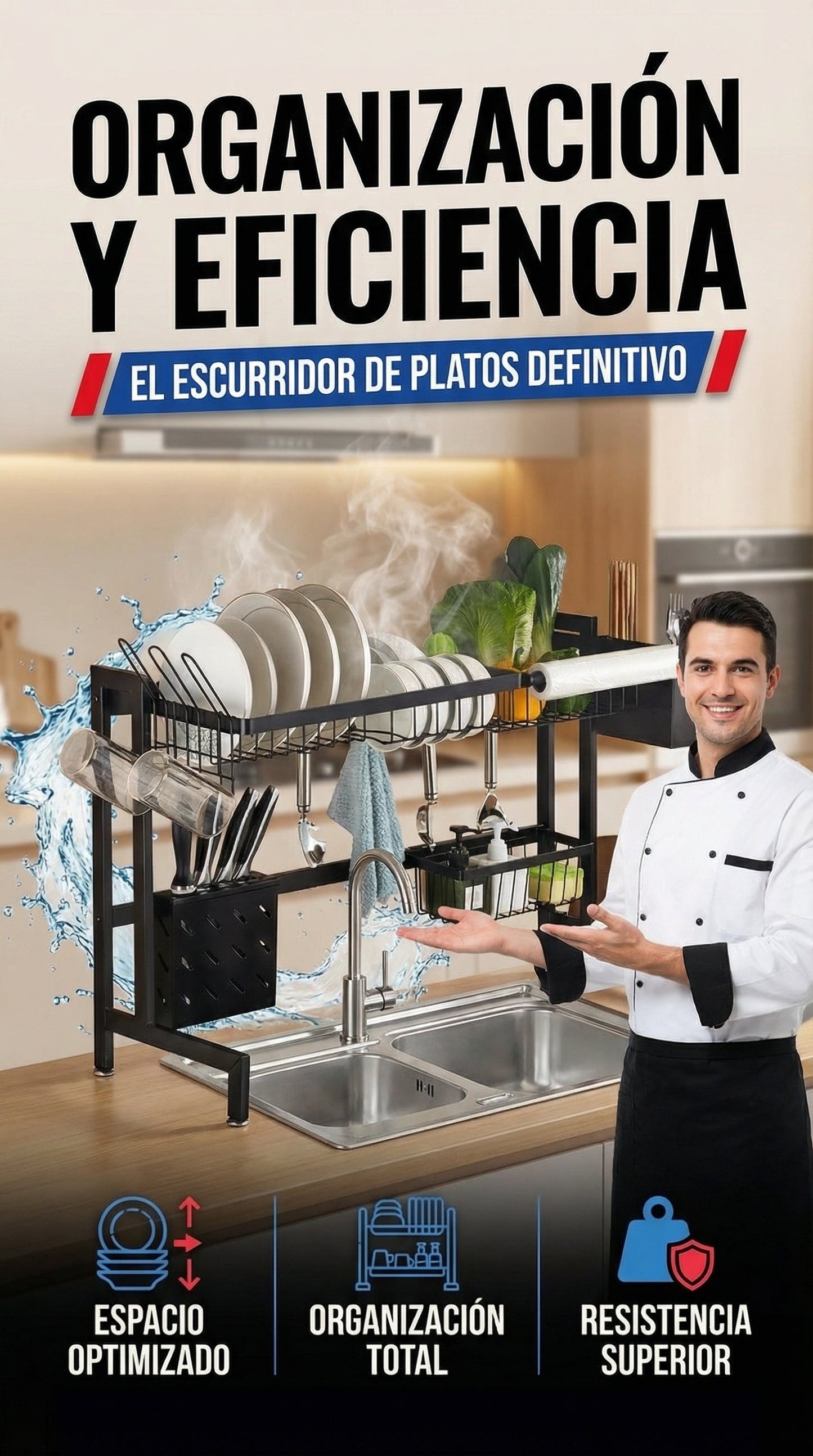 ESCURRIDOR DE LOZA ELEGANTE