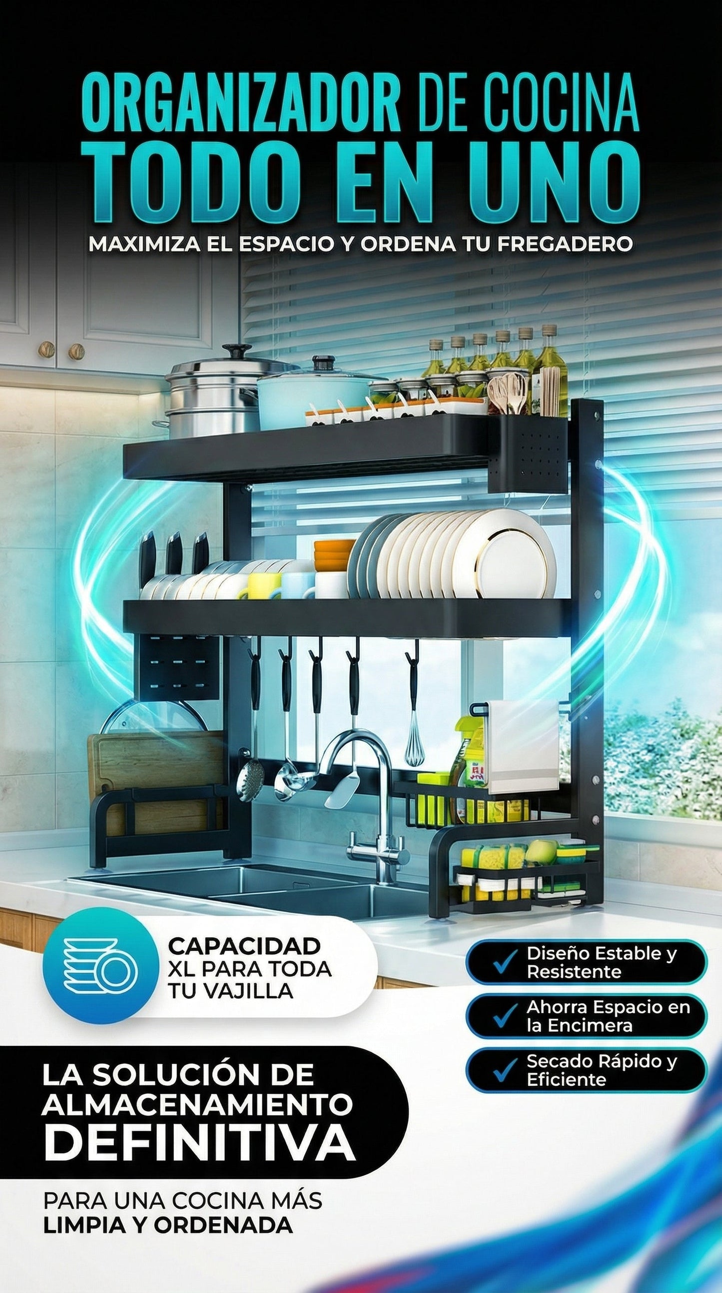 ESCURRIDOR PREMIUM DE 3 NIVELES
