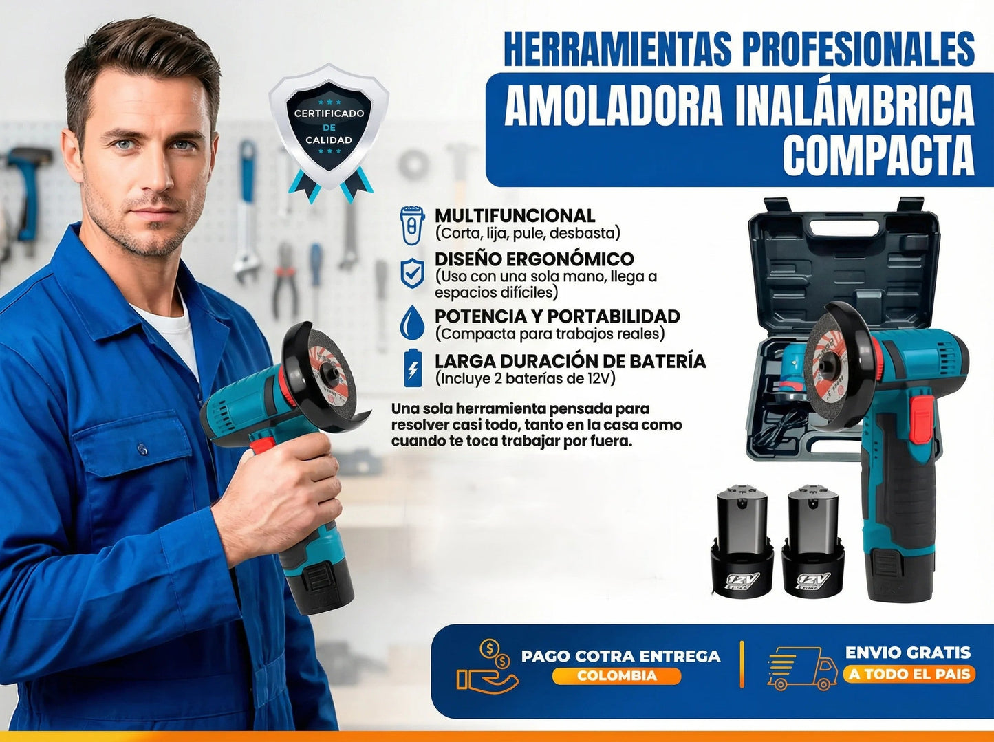 AMOLADORA INALAMBRICA